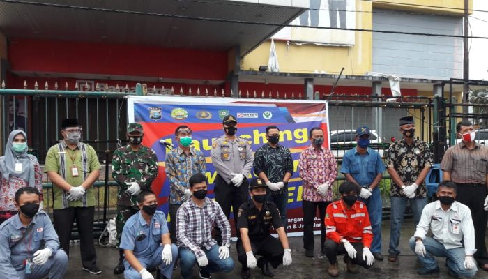 Wakil Ketua DPRD Siak Menghadiri Launcing Pemakaian Masker Serentak