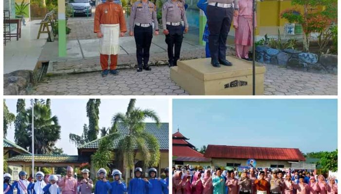Satlantas Polres Siak Melaksanakan Kegiatan Police Go To School SMAN 1 Dayun